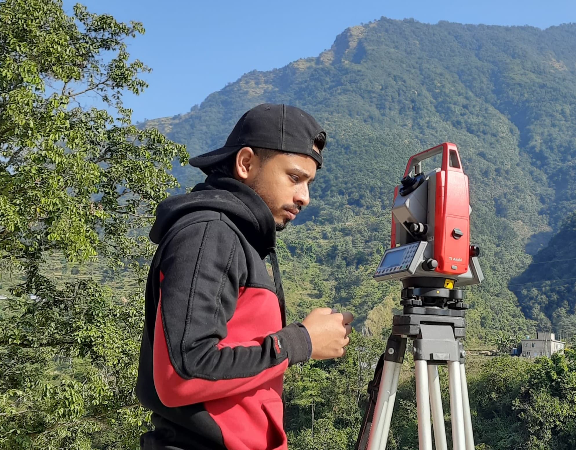 Civil Engineer at work site